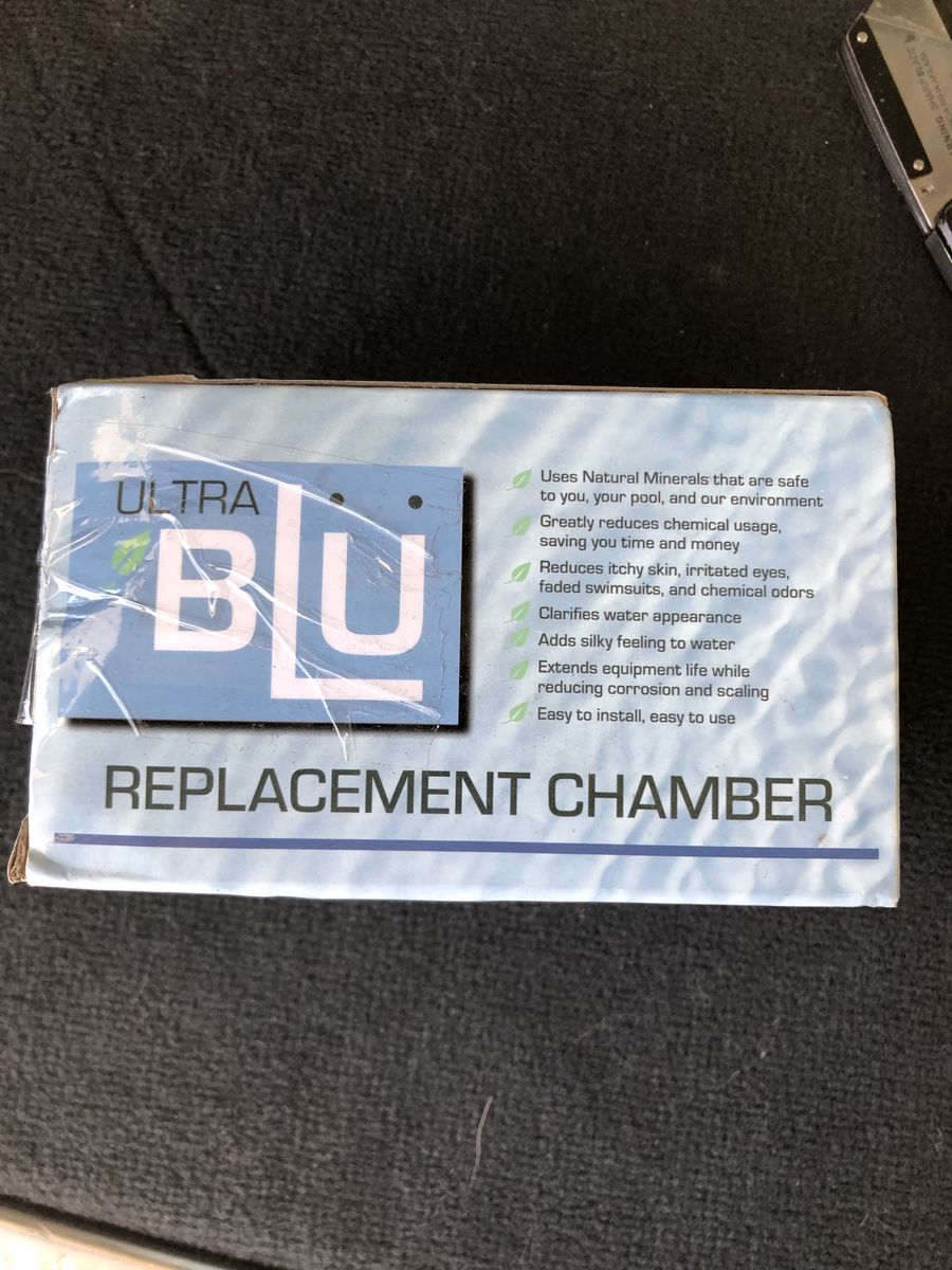 Ultra Blu Replacement Chamber/Element for Mineral Pool Ionizers - New, Reduces Chemical Usage