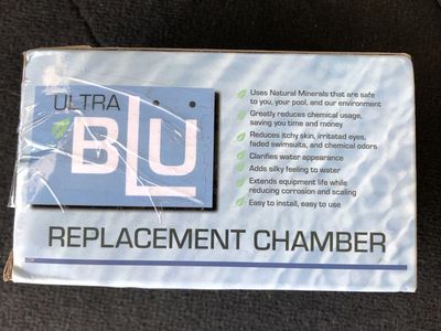Ultra Blu Replacement Chamber/Element for Mineral Pool Ionizers - New, Reduces Chemical Usage