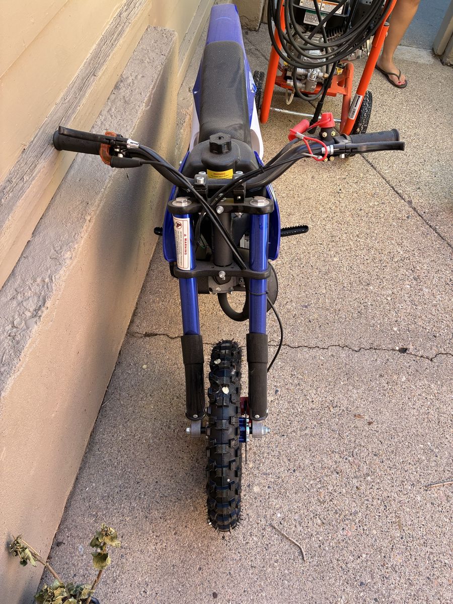 Blue Pocket Dirt Bike Kids Off-Road Motorcycle