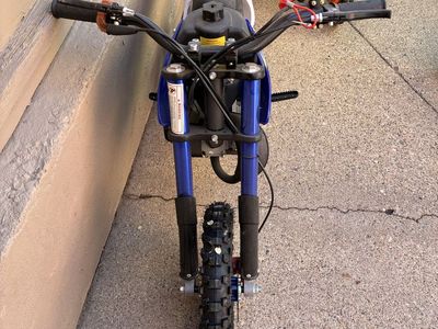 Blue Pocket Dirt Bike Kids Off-Road Motorcycle