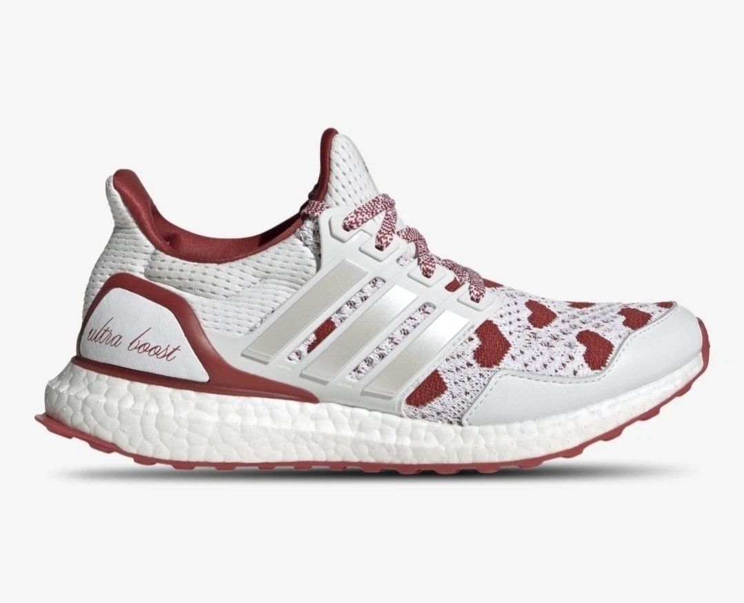 New Adidas Ultra Boost 1.0 Red Hearts Running Shoe