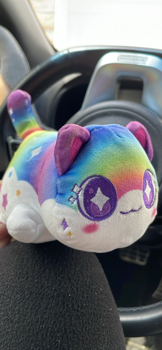 Aphmau MeeMeows Rainbow Cat Plush Stuffed Animal Litter 4 Celestial 6"