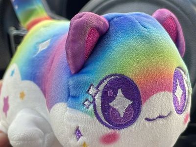 Aphmau MeeMeows Rainbow Cat Plush Stuffed Animal Litter 4 Celestial 6"