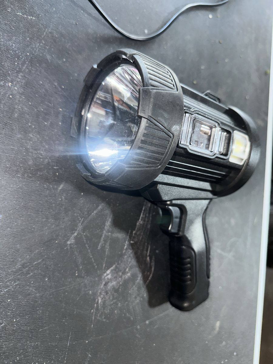 Rechargeable LED Handheld Spotlight Flashlight with USB Output
