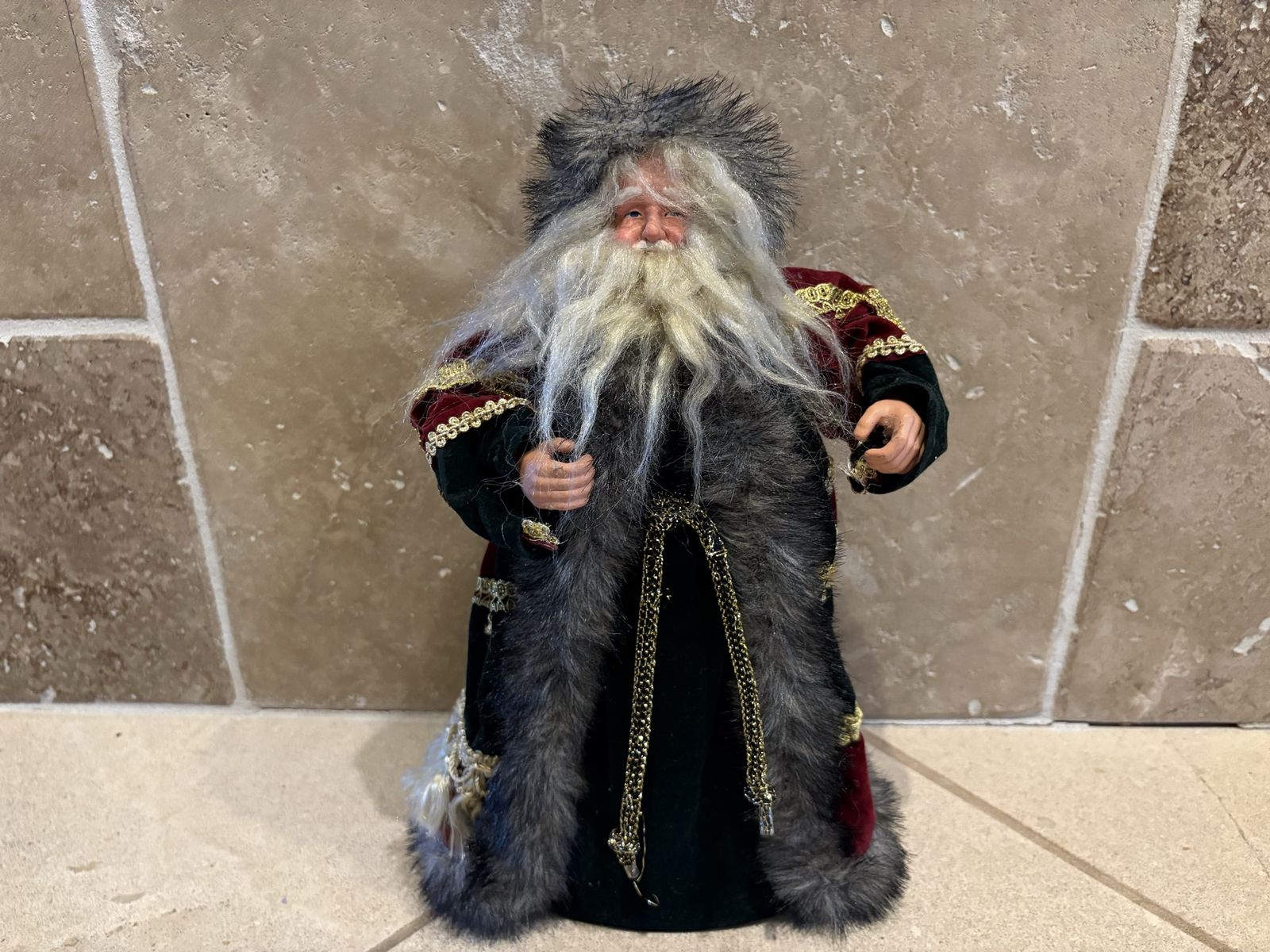 Vintage Father Christmas or Santa Claus Tree Topper