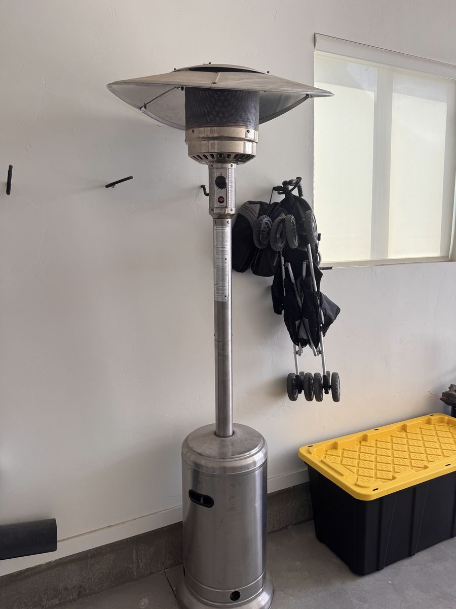 Stainless Steel Propane Patio Heater (Tall Standing Outdoor Heater)