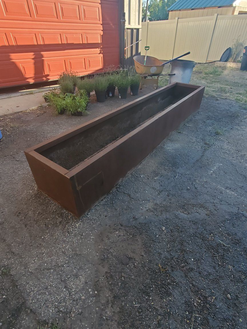steel raised planting box