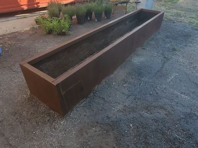 steel raised planting box