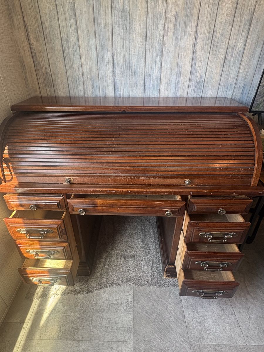 Vintage Roll Top Desk
