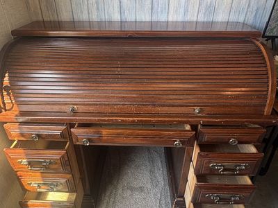 Vintage Roll Top Desk