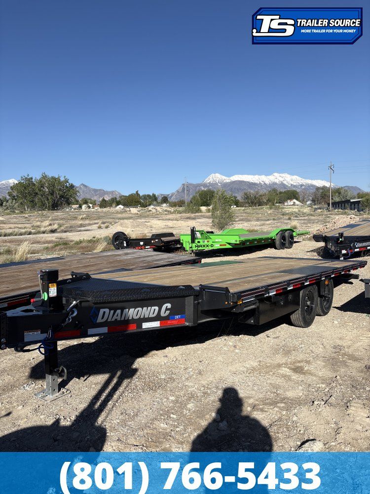 8.5x20 Diamond C DET 207 Deckover Tilt Trailer - 15.5K GVWR -