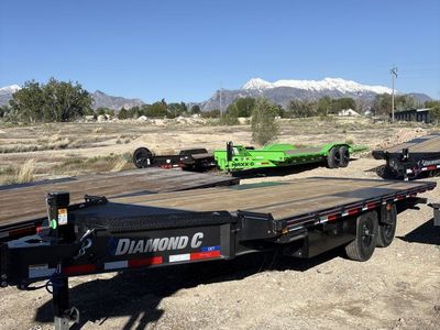 8.5x20 Diamond C DET 207 Deckover Tilt Trailer - 15.5K GVWR -