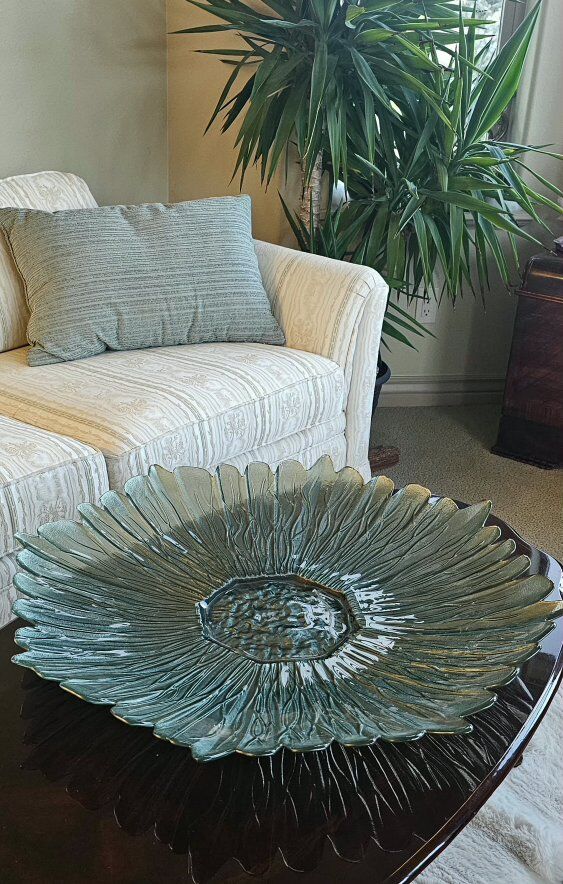 Glass Flower Bowl 29"