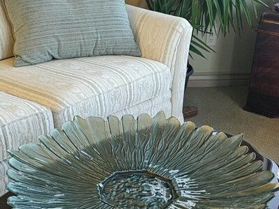 Glass Flower Bowl 29"