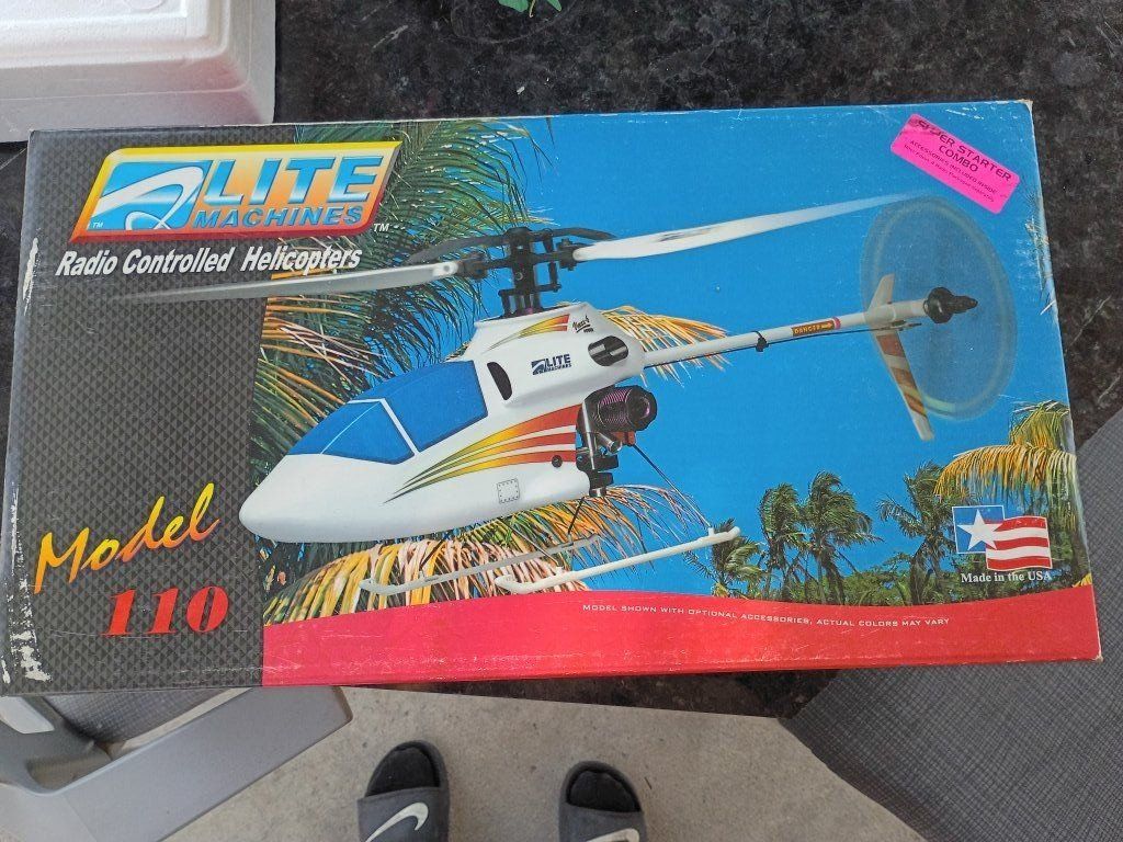 Lite Machines Model 110 RC Helicopter Kit with Hitec Focus 4 Transmitter