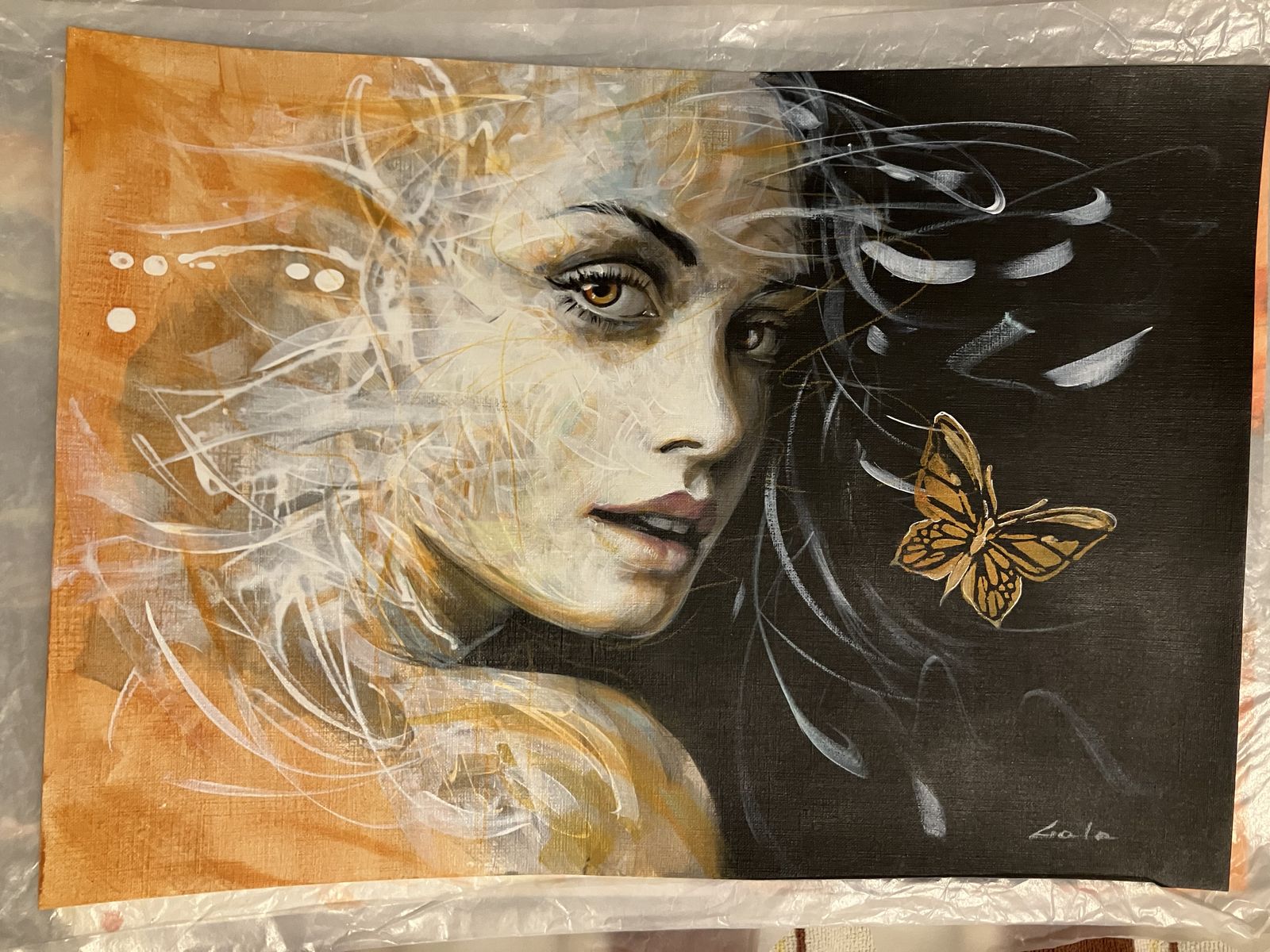 Art painting portrait woman 9