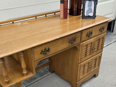 Beautiful MCM Maple Desk