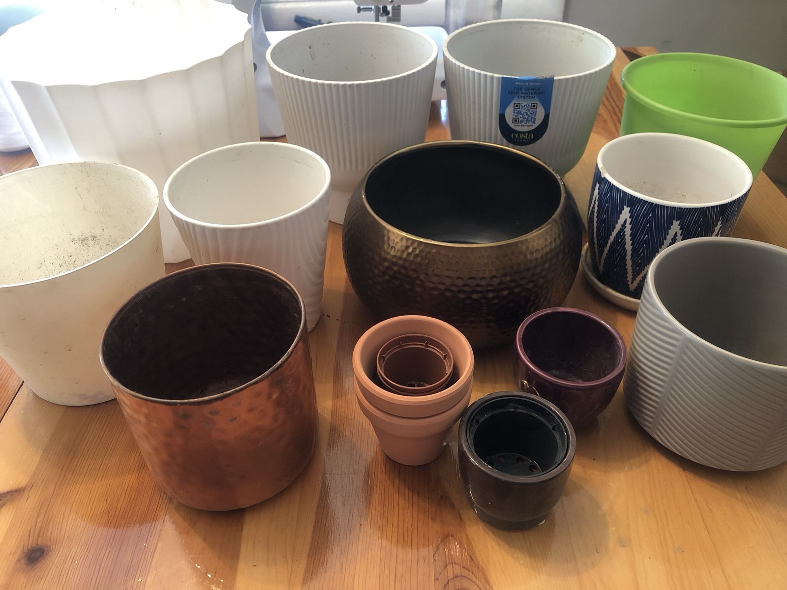 Assorted Indoor Plant Planters and Pots Bundle