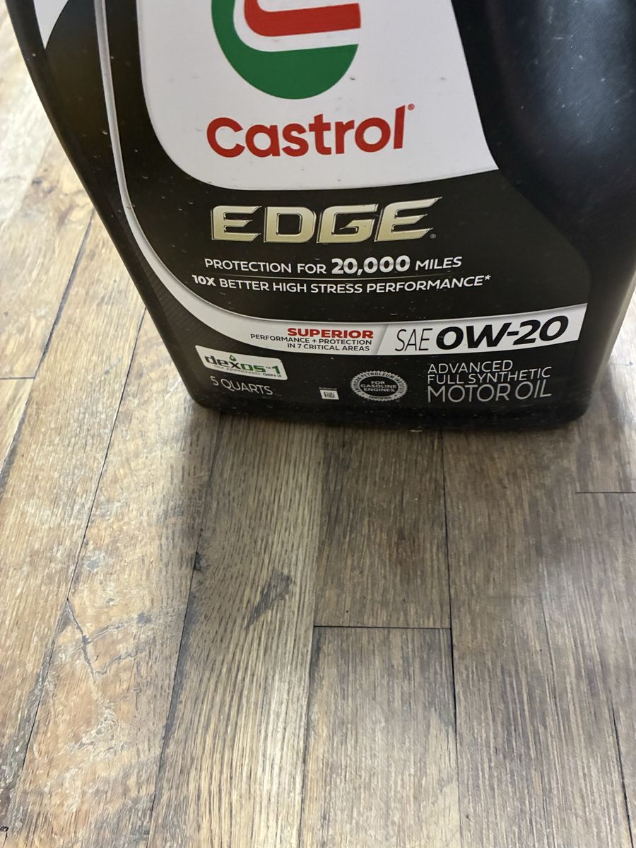 Castrol EDGE Advanced Full Synthetic Motor Oil SAE 0W-20 5 Quarts
