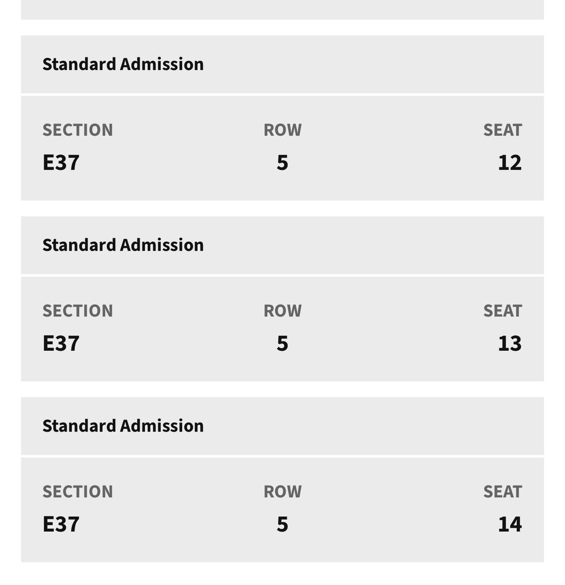 Zach Bryan - 3 tickets Aug 7