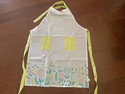 New Lightweight Cotton Apron W/ Flowers - 2 Avail.