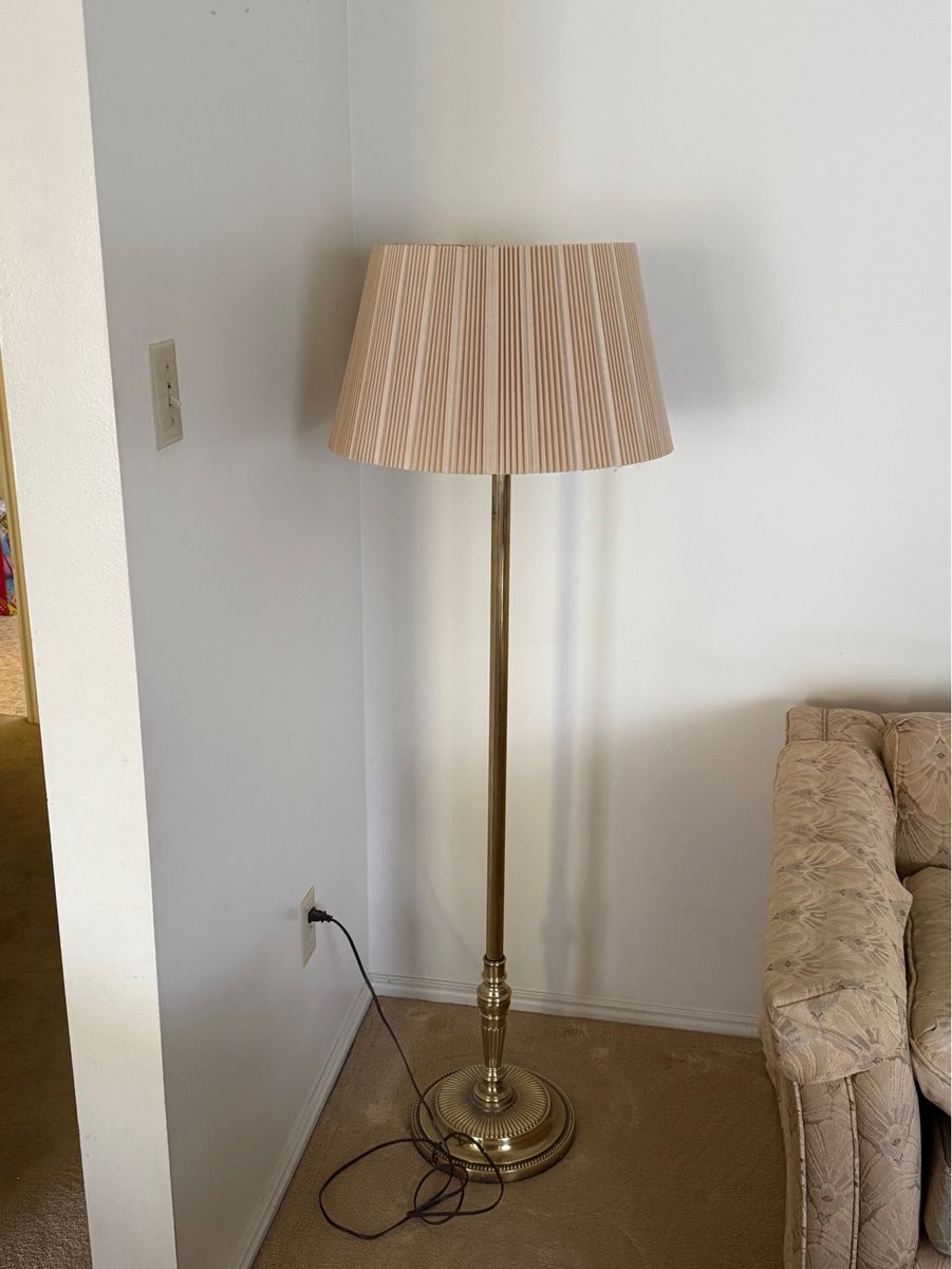 Stiffel brass floor lamp