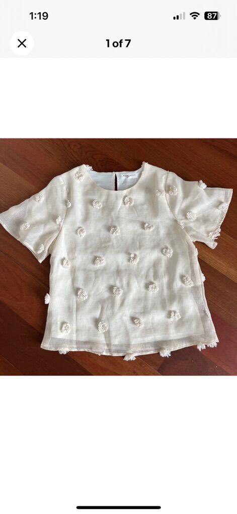 Downeast Textured Dot  Blouse
