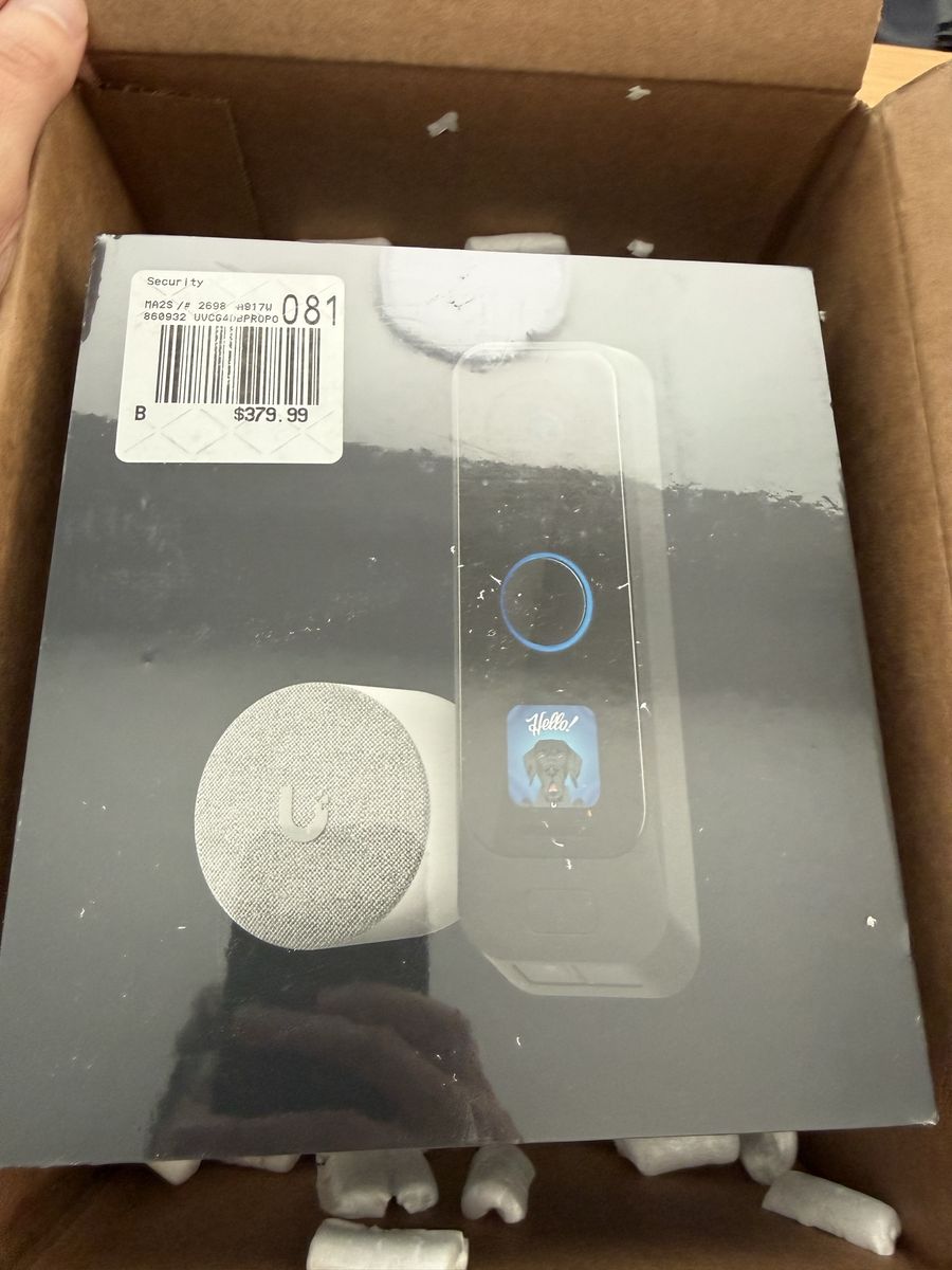 Ubiquiti G4 doorbell pro Poe kit