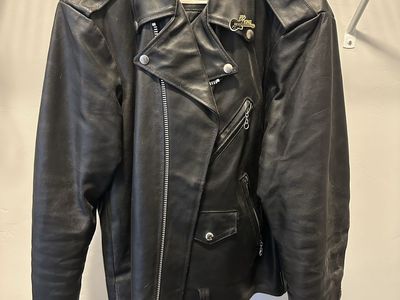 Vintage 70s Sears The Leather Shop Biker Jacket - Size 42 Tall