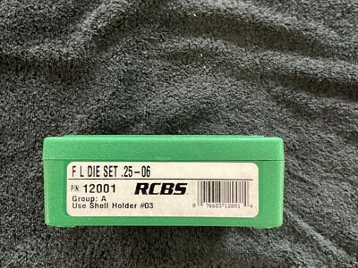 RCBS 25-06 REMINGTON FL DIE SET, S/H #3 87 (2) Sets