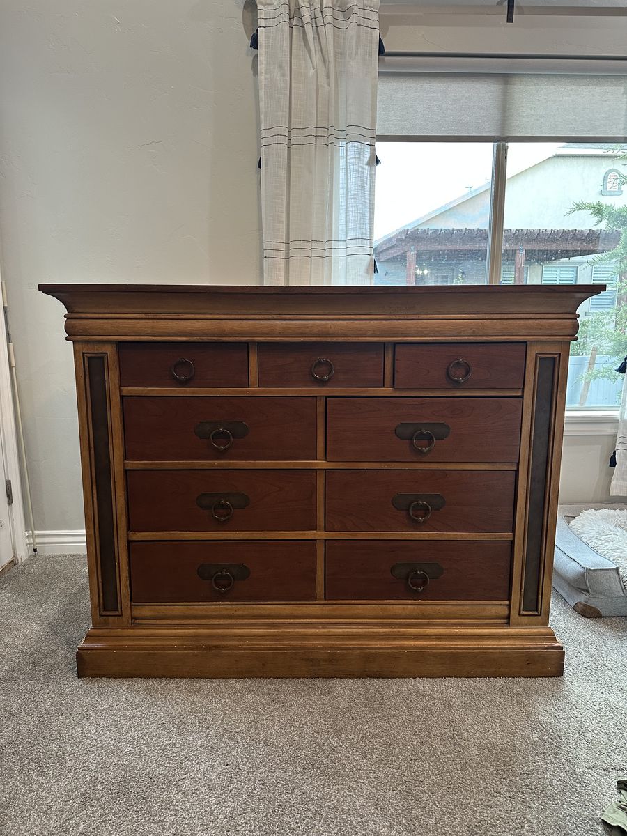 Solid wood dresser