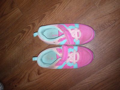 Carter's Girls Pink and Aqua Athletic Light-Up Shoes - Size 11