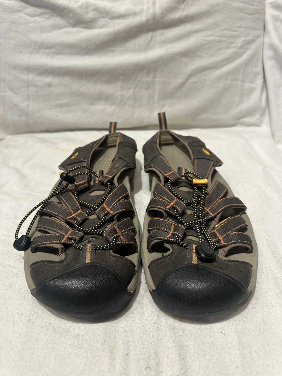 Keen Men’s Size 12 Brown/Orange Trim Wtrprf Sandal
