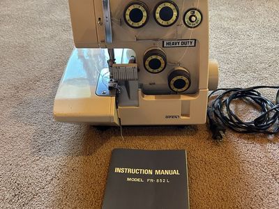 FactoryLock Heavy Duty Serger (FR-852L) with Manual & Huge Thread Bundle