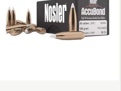 Nosler AccuBond .30 Cal 180 Grain Spitzer Bullets - 50 Count