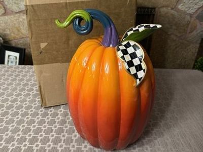 Mackenzie-Childs Fortune Teller Ombre Pumpkin w/Box