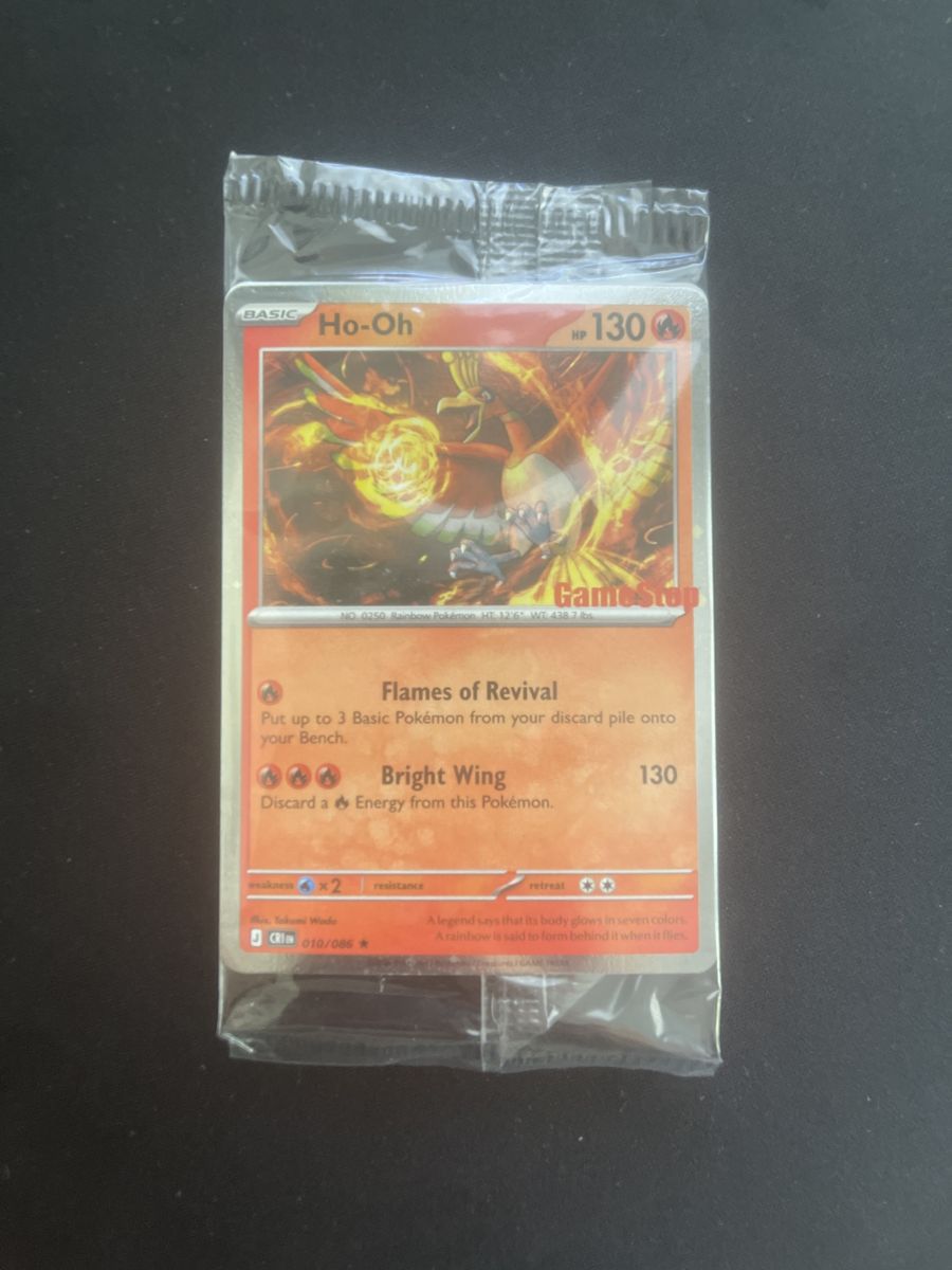 Ho oh game stop promo sealed