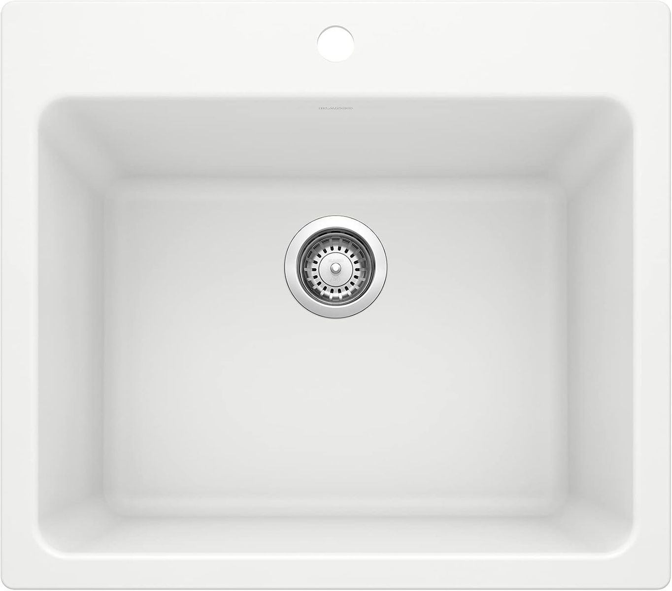 25" L x 22" W x 12" D Drop-in Laundry Sink, White