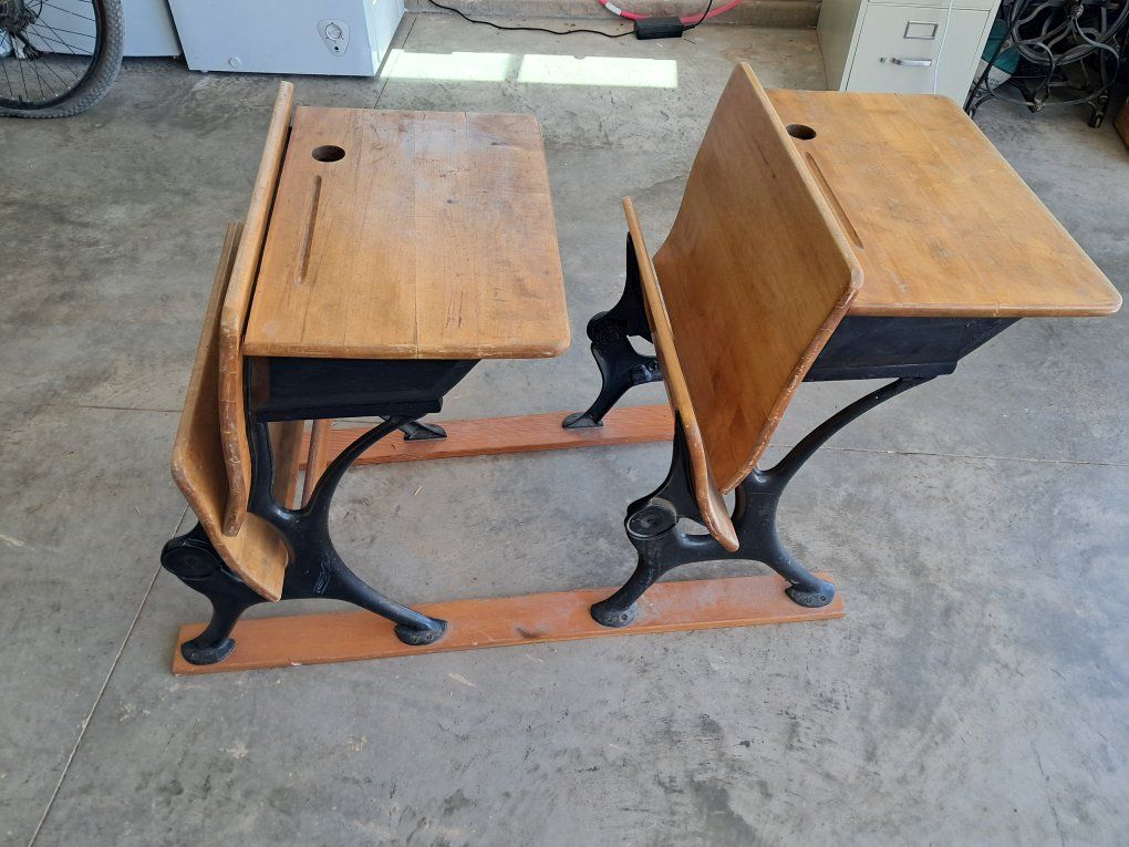 Antique School Desks