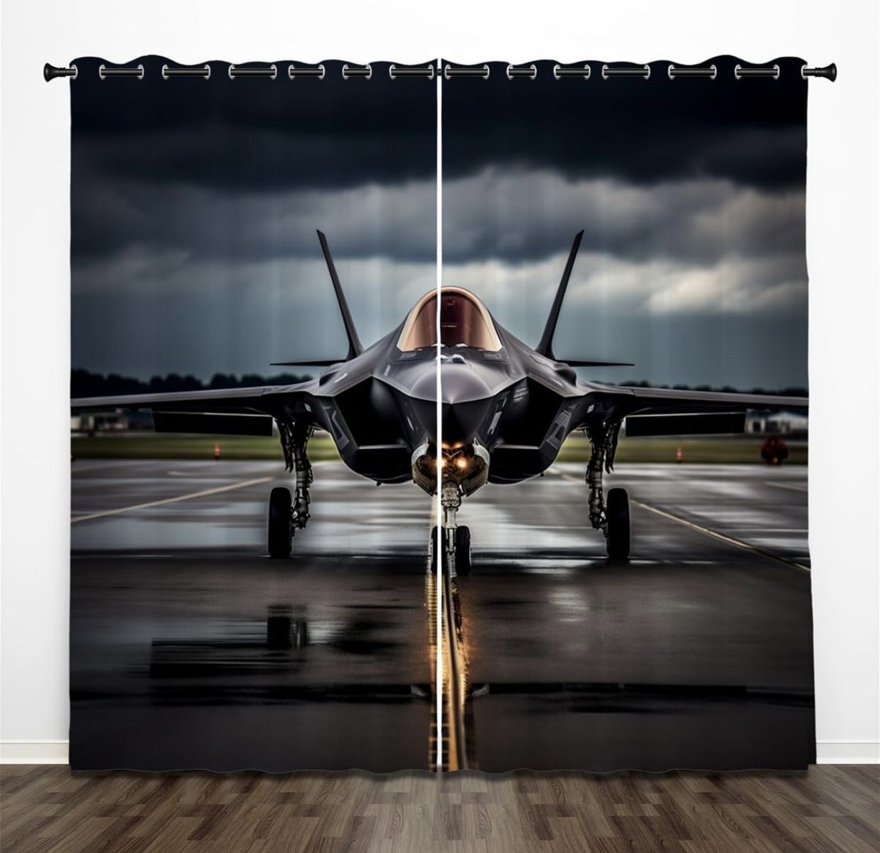 Fighter Jet Curtain 84x84
