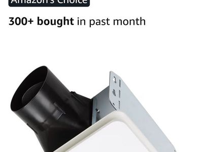 New BROAN NuTone Roomside Series BE6 Exhaust Fan 60 CFM 0.9 Sones