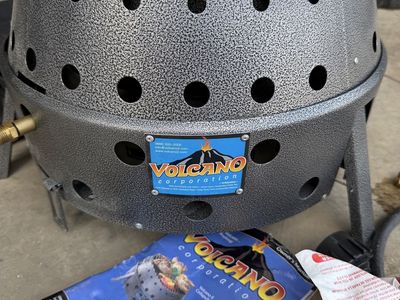 Volcano 2 II Portable Propane/Charcoal Cook Stove Grill with Carry Bag
