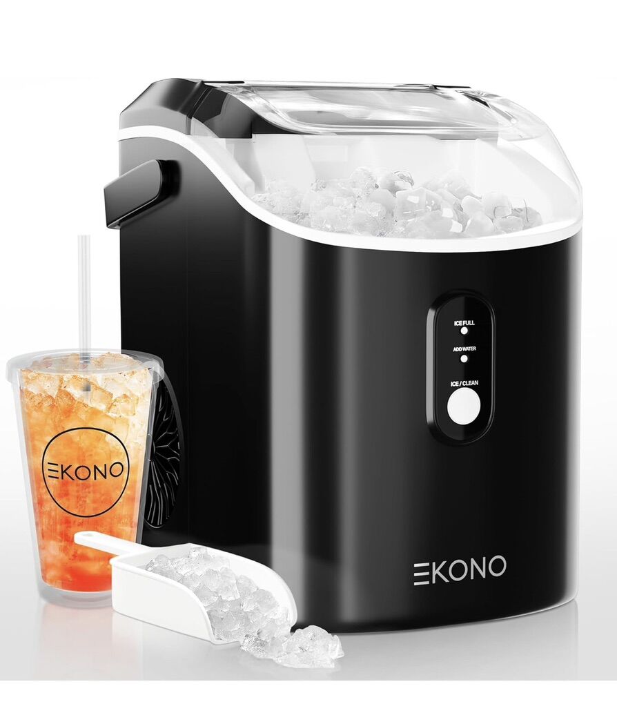 Ekono Nugget Ice Maker Countertop, Portable