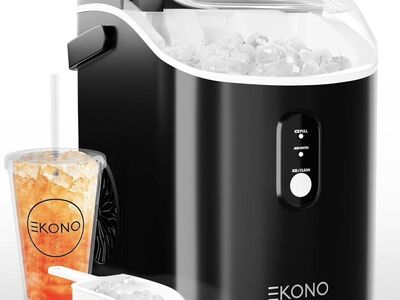 Ekono Nugget Ice Maker Countertop, Portable