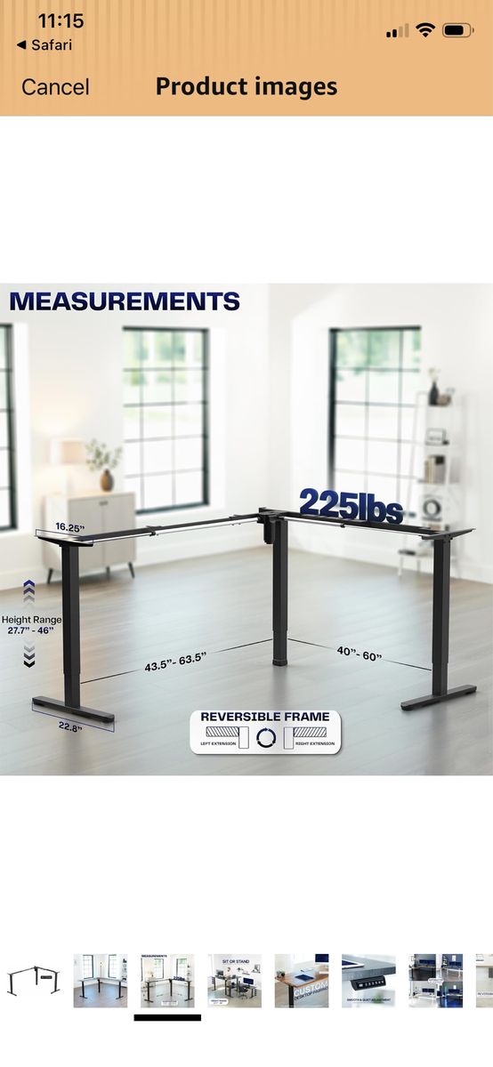 VIVO Electric Desk Frame