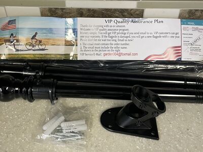 Outside Black 5ft Flag Pole