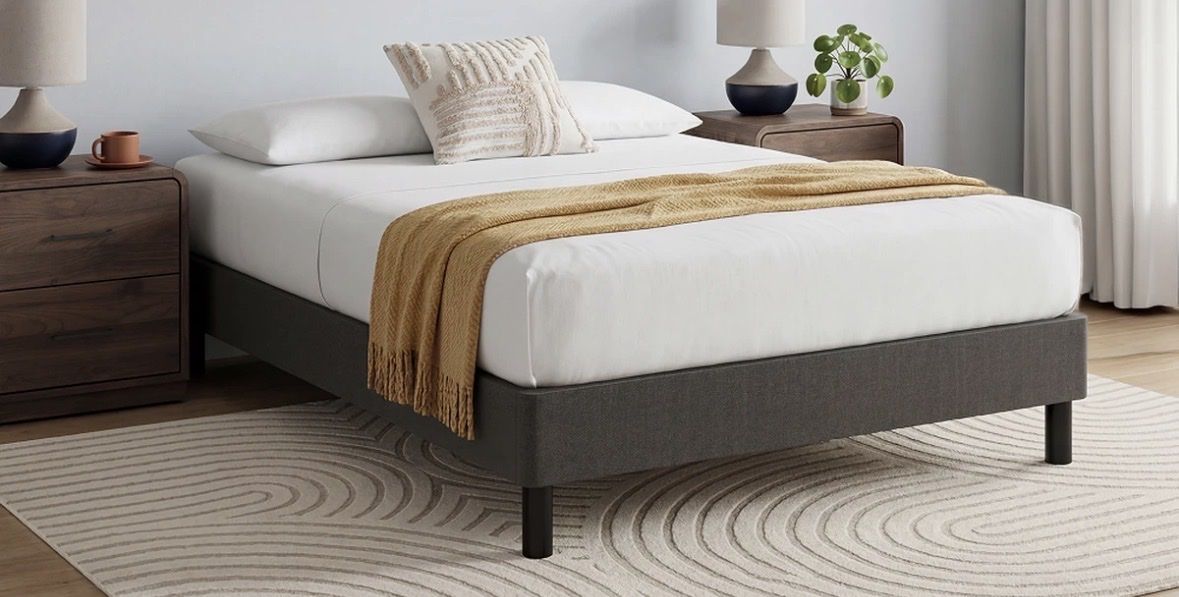 Grey Twin Bed Foundation