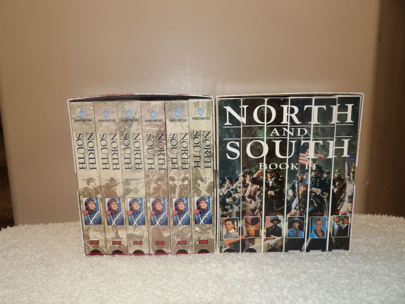 Lot of 12 North & South #1 (Love & War #2) TV Mini Series Show VHS Tapes - Movies (Books 1 & 2)