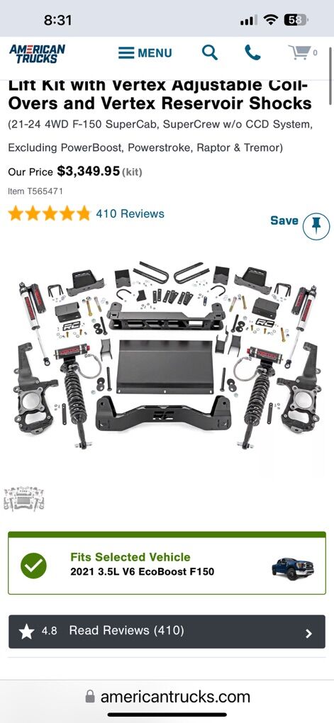 2021-2025 Ford F-150 Lift Kit