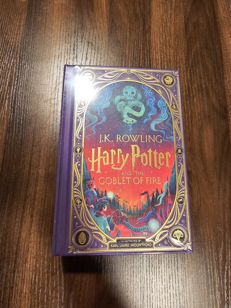 Harry Potter and the Goblet of Fire Illustrated Edition J.K. Rowling Hardcover Book